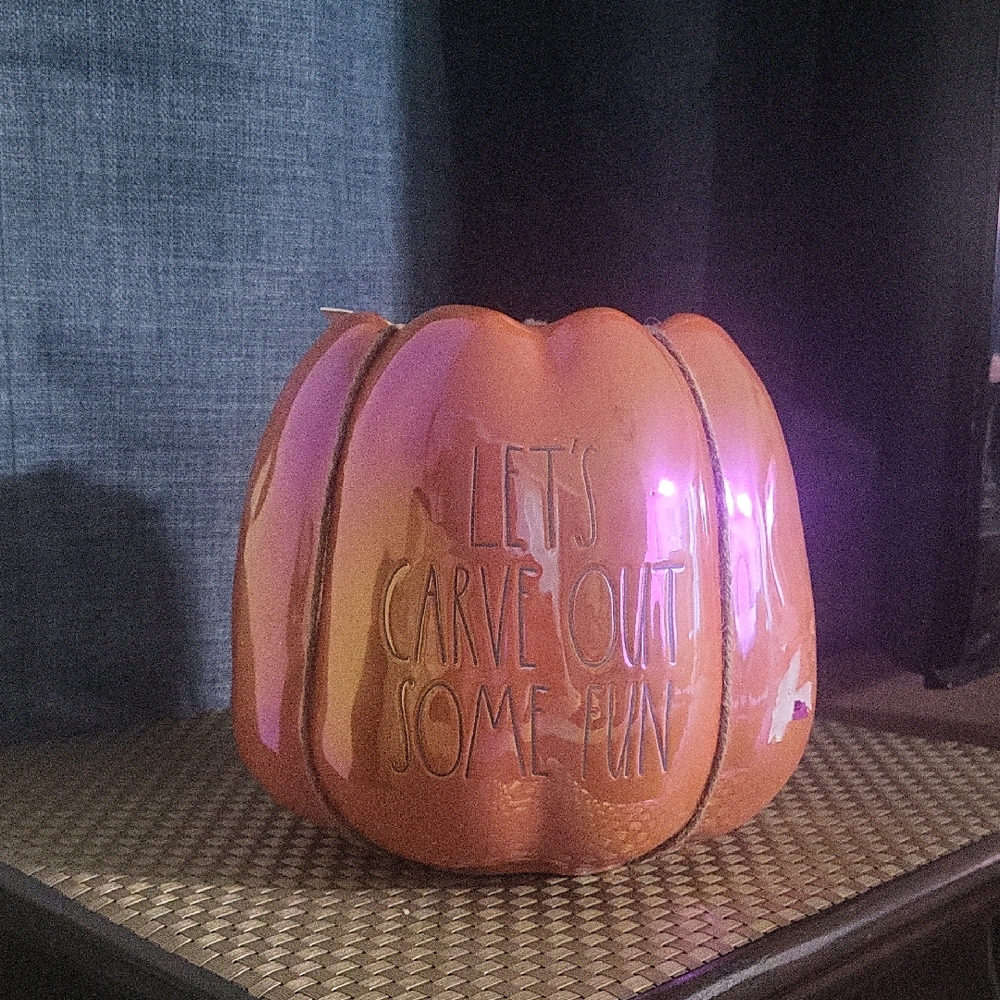 Rae Dunn Orange Pumpkin Decor